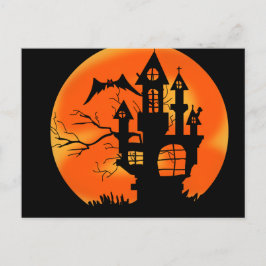 Halloween Moon Postkarte