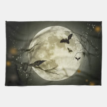 Halloween Moon Spooky Crows