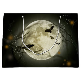 Halloween Moon Spooky Crows Große Geschenktüte