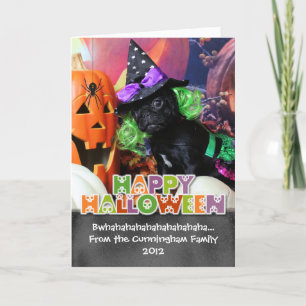 Halloween - Mops - Daisy Mae Karte