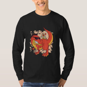 Halloween-Mops-Hundeschlitten A T Rex T-Shirt