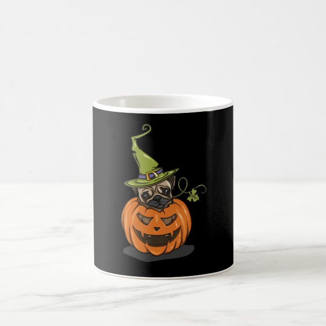 Halloween-Mops Kaffeetasse (Mittel)