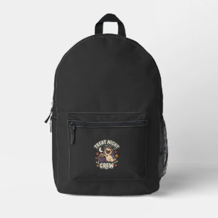 Halloween-Mops-Leckerli-Nacht Bedruckter Rucksack