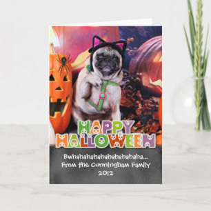 Halloween - Mops - Lilie Lou Karte