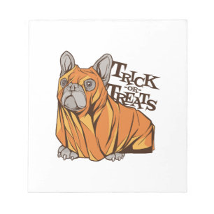 Halloween-Mops Notizblock