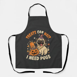 Halloween-Mops-Pumpkin-Leckereien Schürze