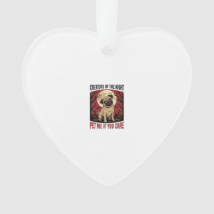 Halloween-Mops-Shirt mit spookigem Friedhof Vintag Ornament