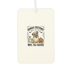 Halloween-Mops-Shirt Vintage Lustiger Hundekostüm- Autolufterfrischer