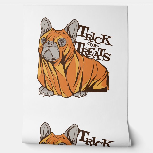 Halloween Mops Tapete (Abrollen)