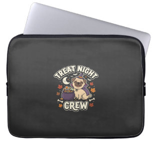 Halloween-Mops-Treat-Nacht Laptopschutzhülle