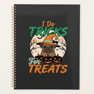 Halloween-Mops-Tricks für Treats Hexe Planer