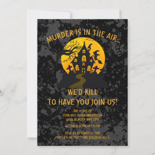 Halloween-Mord-Mystery-Party Einladung