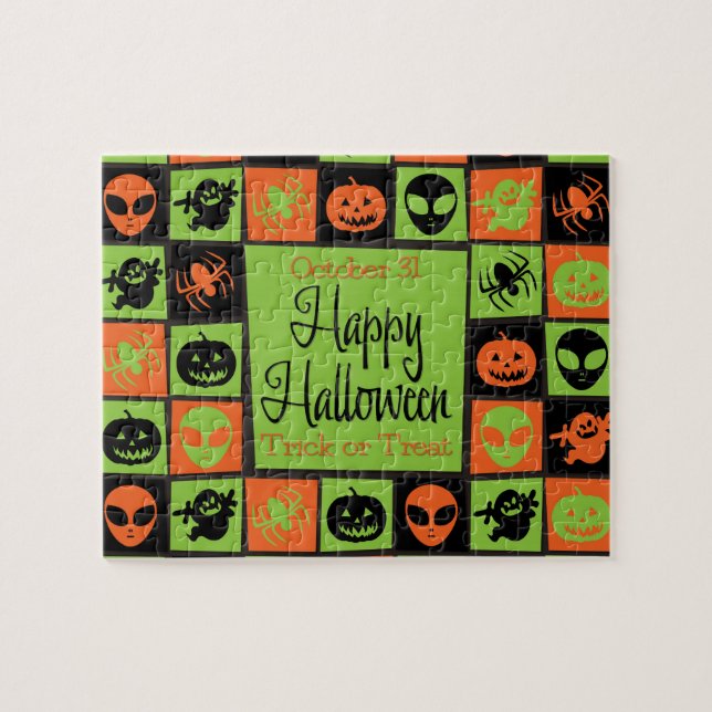 Halloween-Mosaik Puzzle (Horizontal)
