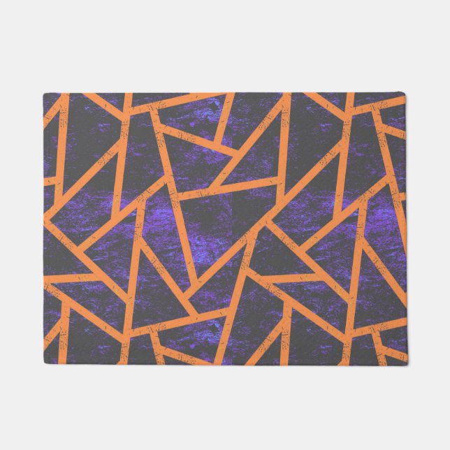 Halloween-Mosaikmuster Fußmatte (Vorderseite)