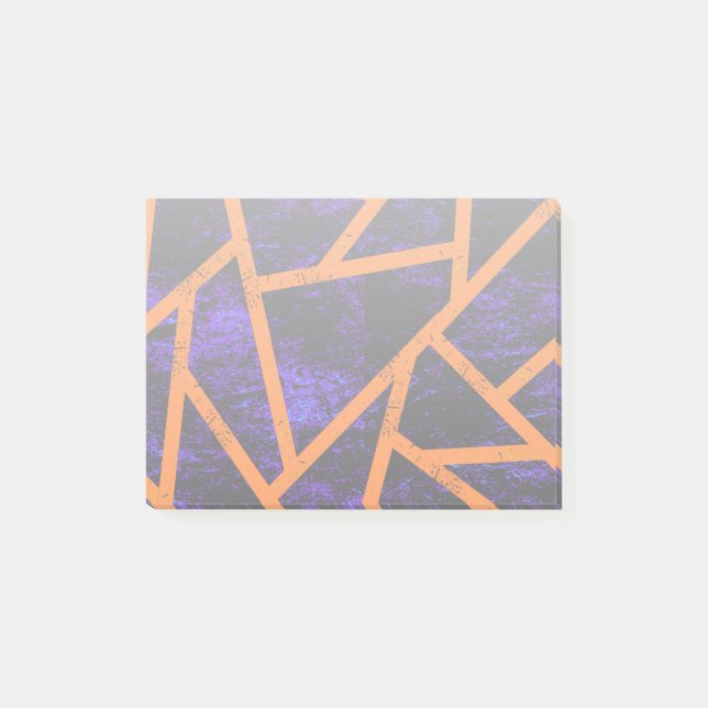 Halloween-Mosaikmuster Post-it Klebezettel (Vorderseite)