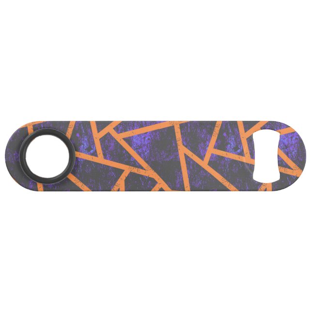 Halloween-Mosaikmuster Speed Flaschenöffner (Vorderseite (Horizontal))