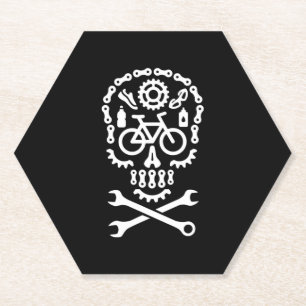 Halloween mountain bike MTB bicycle sugar Untersetzer