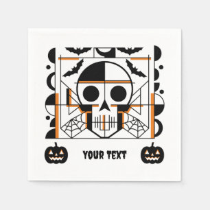 Halloween-Möwe, Fledermäuse, Spinnennetze Serviette