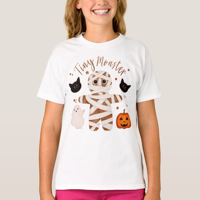 Halloween Mumie Kinder T-Shirt (Vorderseite)