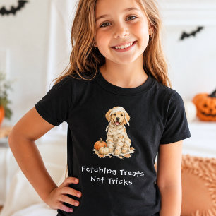 Halloween Mumie Süßer Golden Retriever Tricksereie T-Shirt