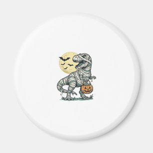 Halloween-Mumie-T-Rex-Süßigkeiten-Eimer Vintage-Ve Magnet