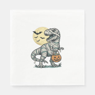 Halloween-Mumie-T-Rex-Süßigkeiten-Eimer Vintage-Ve Serviette