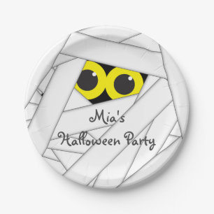 Halloween-Mumien-Kostüm-Party Süße Kinder Teller
