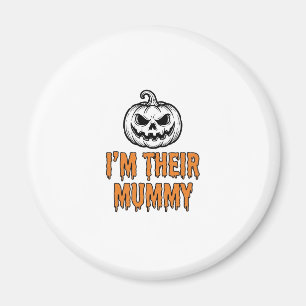 Halloween-Mumien-Kürbis-Vintage-Stickerei-Shirt De Magnet