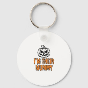 Halloween-Mumien-Kürbis-Vintage-Stickerei-Shirt De Schlüsselanhänger