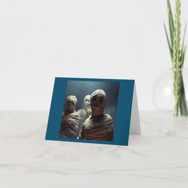 Halloween - Mummies 2 Karte (Vorderseite)