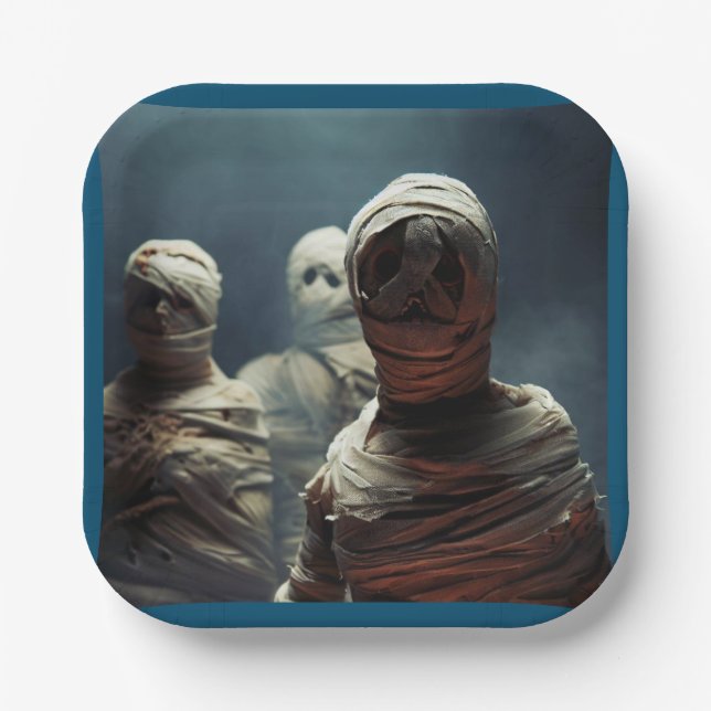 Halloween - Mummies 2 Pappteller (Vorderseite)