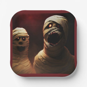 Halloween - Mummies 3 Pappteller