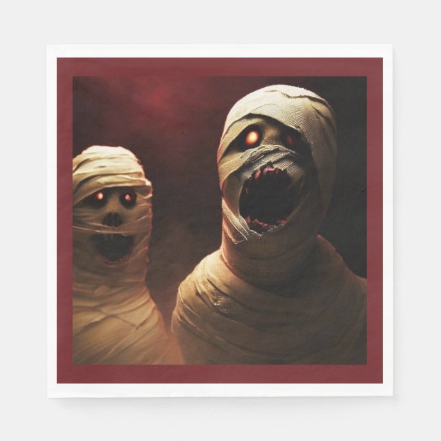Halloween - Mummies 3 Serviette (Vorderseite)
