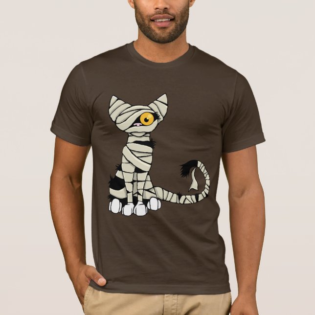 Halloween Mummy Cat T - Shirt (Vorderseite)