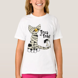 Halloween Mummy Cat Trick oder Treat T - Shirt