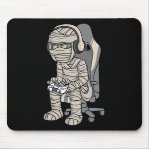 Halloween Mummy Gamer Beängstigend Boys Kids Mousepad