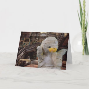 Halloween Mummy. Grußkarte Karte