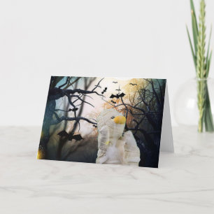 Halloween Mummy. Grußkarte Karte