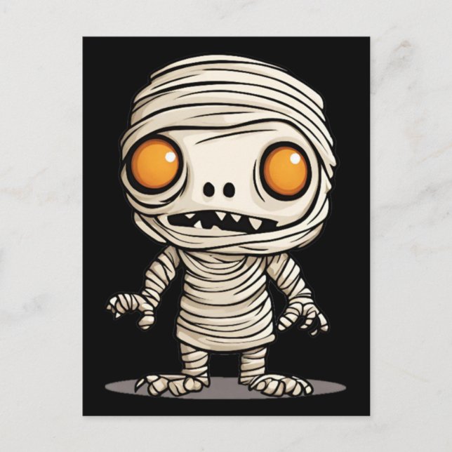 Halloween-Mummy-Modell Postkarte (Vorderseite)