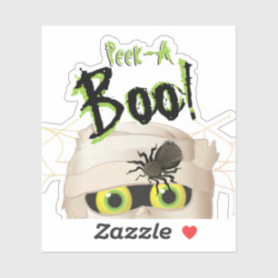 Halloween Mummy Monster Flüchtige Blick A Boo Aufkleber
