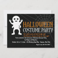 Halloween-Mummy-Party Einladung