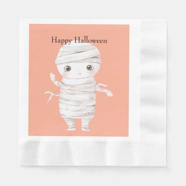 Halloween Mummy Serviette (Vorderseite)