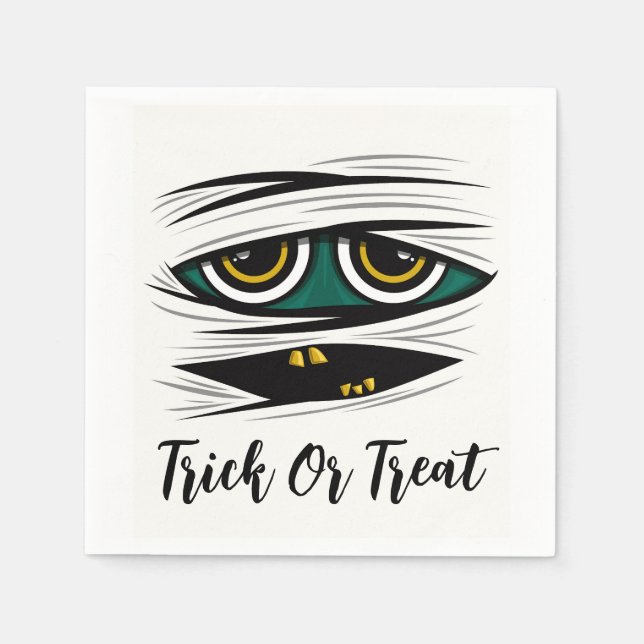 Halloween Mummy Serviette (Vorderseite)