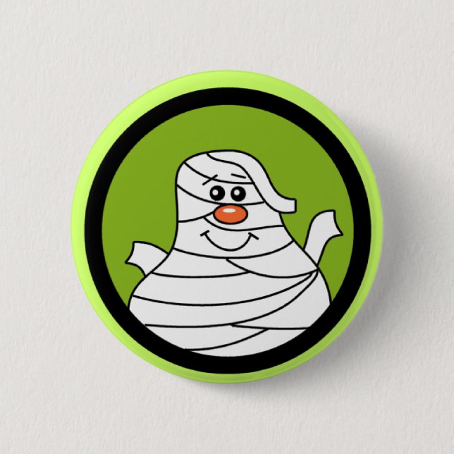 Halloween Mummy Tshirts und Geschenke Button (Vorderseite)