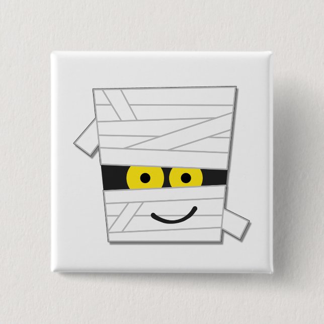 Halloween Mummy Tshirts und Geschenke Button (Vorderseite)