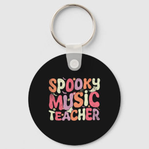 Halloween Music Teacher unterrichtet Spooky Teache Schlüsselanhänger
