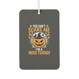 Halloween-Musiklehrer Gruseliger Kürbis Grafik Autolufterfrischer