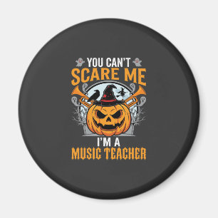 Halloween-Musiklehrer Gruseliger Kürbis Grafik Magnet