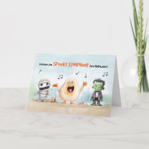 Halloween-Musikmonster Karte