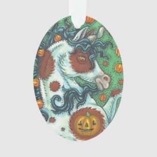 HALLOWEEN MUSTANG, WILDES EINHORN FEIERTAGSDEKORAT ORNAMENT